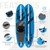 Stand Up Paddle Surf-Board 320 x 82 x 15 cm Kayak Sedie Blu