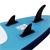 Aufblasbares Stand Up Paddle Board mit Kajak Sitz 305x78x15 cm Blau aus PVC