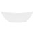 Vaskebord oval form 590x390x200 mm hvid keramik - inkl. afløbssæt med overløb