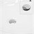 Mosdókagyló ovális forma 590x390x200 mm fehér kerámia - lefolyószettel és túlfolyóval együtt