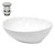 Lavoar de forma ovala 410x330x142 mm ceramica alba - inclusiv set de scurgere fara deversare