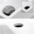 lavatório 350x205x125 mm cerâmica branca incl. conjunto de drenagem sem transbordo