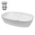 Washbasin 605x380x140 mm white ceramic incl. drain set without overflow