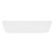 Waschbecken inkl. Ablaufgarnitur ohne Überlauf 60,5x38x14 cm Weiß aus Keramik