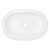 Lavabo 630 x 420 x 120 mm en céramique blanche