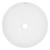 Tvättställ rund form utan överlopp Ø 400x147 mm vit keramik