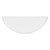 Tvättställ rund form utan överlopp Ø 400x147 mm vit keramik