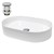 Washbasin 605x380x125 mm white ceramic incl. drain set without overflow