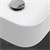 Waschbecken inkl. Ablaufgarnitur ohne Überlauf 50,5x39,5x13,5 mm Weiß aus Keramik
