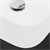 Håndvask i hjørneform uden overløb 505x395x135 mm hvid keramik