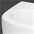 Waschbecken inkl. Ablaufgarnitur mit Überlauf 33,5x25,5x13 cm Weiß aus Keramik
