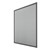 Flyveskærm grå 120x140 cm med aluminiumsramme