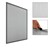 Flyveskærm grå 100x120 cm med aluminiumsramme