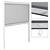 Moustiquaire pour fenêtre antimoustique magnétique en aluminium blanc 160x160cm