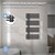 Badkamer radiator middenaansluiting 500x1000 mm antraciet met LuxeBath universele aansluitset