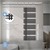 Radiador de casa de banho de ligação central 500x1400 mm antracite com conjunto de ligação de base LuxeBath