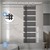 Radiador de casa de banho de ligação central 500x1600 mm antracite com conjunto de ligação de base LuxeBath