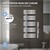 Badkamer radiator middenaansluiting 500x1200 mm chroom met wandaansluitset LuxeBath
