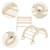 Climbing arch for children 89x52x45,5 cm natural wood Joyz