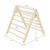 Climbing triangle for children from 1 year 73x72x70 cm natural wood Joyz