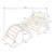 Triangle d'escalade 3 en 1 Set 188x52x70 cm Naturel en bois incl. toboggan &amp; arche d'escalade Joyz