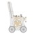 Lauflernwagen für Kinder ab 1 Jahr 26x27x47 cm Grau aus Holz Joyz