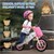 Bežecké koleso pre deti od 2 rokov 85x54 cm Ružové z dreva Joyz