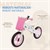 Vélo d'exercice pour enfants à partir de 2 ans 85x54 cm rose en bois Joyz
