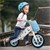 Bežecké koleso pre deti od 2 rokov 85x54 cm Svetlomodré drevo Joyz