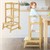 Learning tower for children from 1 year of age Nature with height-adjustable wooden platform from Joyz