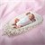 Babynest wendbarer Bezug 90x50 cm Weiß aus Baumwolle Joyz