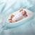Capa reversível para ninho de bebé 90x50 cm Azul claro Algodão Joyz