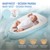 Copertina Baby Nest reversibile 90x50 cm Cotone Azzurro Joyz