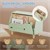 Libreria per bambini design coccodrillo verde/beige con ripiano aperto Joyz