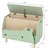 Libreria per bambini design coccodrillo verde/beige con ripiano aperto Joyz