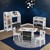 Children's shelf space motif with 9 storage boxes white made of wood Joyz