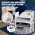 Children's shelf space motif with 9 storage boxes white made of wood Joyz