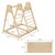 3in1 indoor climbing frame set with 2x wooden climbing ladder Joyz