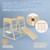 6in1 indoor klimrek set met 3x houten klimladder Joyz