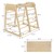 6in1 indoor klimrek set met 3x houten klimladder Joyz