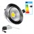 LED reflector recessed spotlight warm white 7 Watt version COB aluminium swivelling