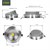 Foco empotrable LED COB 230V aluminio plateado blanco frío 6000K 1043lm