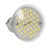 Lampe LED GU10 44SMD Spot 3W en verre blanc chaud 3000K