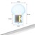 Tubo flexível de néon LED 1 m, branco frio, impermeável e regulável