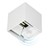 Nástenné svietidlo LED 6 W, neutrálna biela farba, vyrobené z hliníka, prášková farba biela