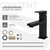 Håndvaskarmatur 160x45x170 mm Sort Mat Messing fra LuxeBath