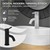 Håndvaskarmatur til badeværelse 150x54x175 mm Messing Krom by LuxeBath
