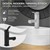 Waschtischarmatur fürs Badezimmer 160x50x190 mm Chrom aus Messing inkl. herausziehbarer Brause von LuxeBath