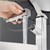 Bateria umywalkowa do lazienki 160x50x300 mm chrom mosiadz z wyciaganym prysznicem LuxeBath