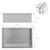 Shower Niche 30x20 cm Silver Stainless Steel Wall Niche Shower Shelf LuxeBath